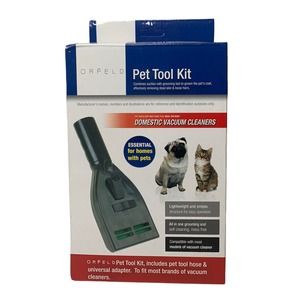 NEW Orfeld Pet Tool Kit Grooming Tool For Cats And Dogs Hooks To Vaccum